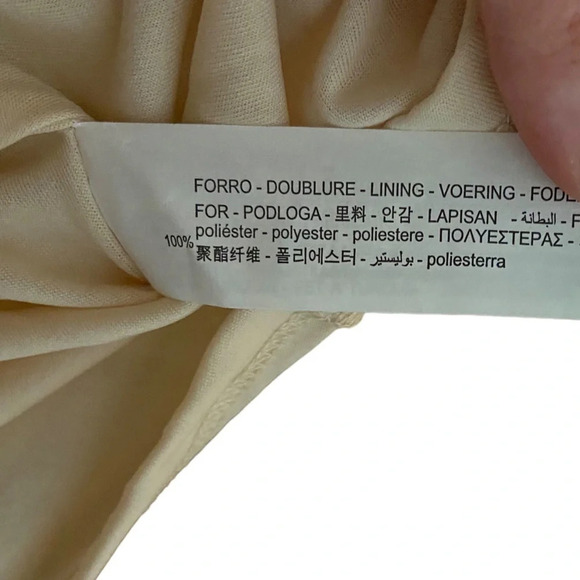 NWT Zara Cream Off White Tan Sweetheart Neckline Mini Dress‎ Size Medium - Picture 6 of 10